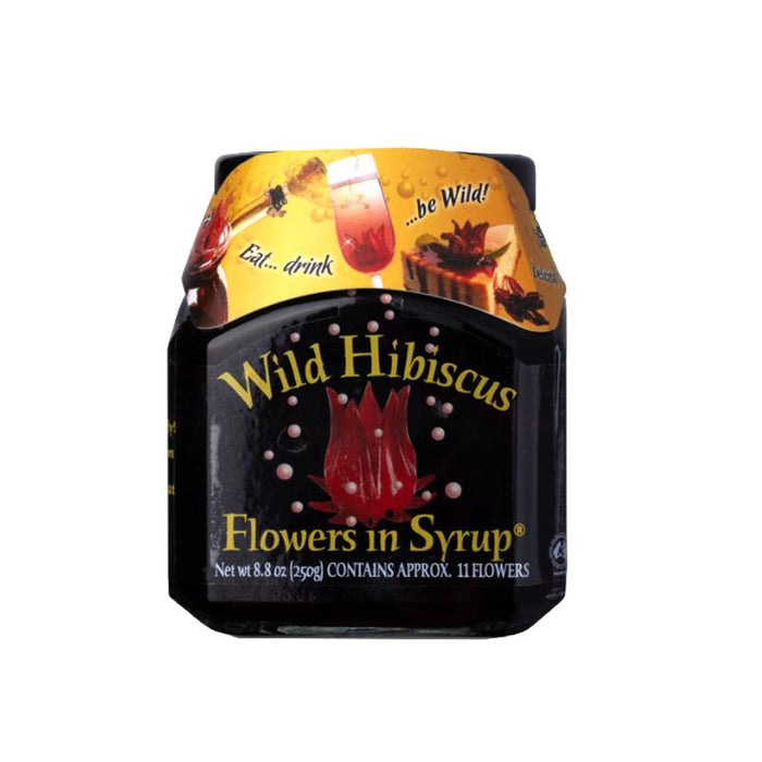 WILD WHOLE HIBISCUS FLOWERS IN SYRUP