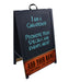 "ADD YOUR NAME" A-Frame Sidewalk Chalkboard Sign – Double Sided - Black Frame Finish