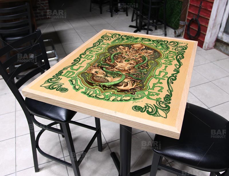 Absinthe 24" x 30" Wooden Table Top - Two Types Available