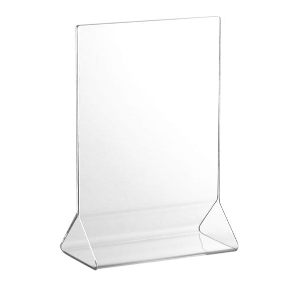 Acrylic Tabletop Menu Card Holder 4" x 6" — Bar Products