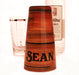 ADD YOUR NAME - Cocktail Shaker Tin - 28 oz weighted - Wood- Rim Facing Down