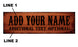"ADD YOUR NAME" A-Frame Sidewalk Chalkboard Sign – Double Sided - Wood Finish Options - Design 2