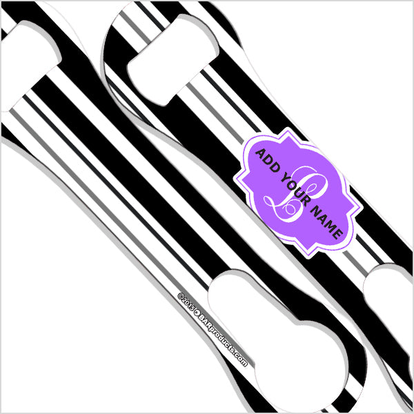 ADD YOUR NAME V-Rod® Bottle Opener – Stripes - Purple