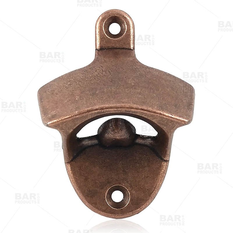 Antique Bronze Wall-Mounted Bottle Opener – Rustic Zinc Alloy Beer Cap Catcher For Bar, Kitchen, Or Man Cave