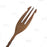 Trident Bar Spoon - Antique Copper Finish - Garnish Fork Tip