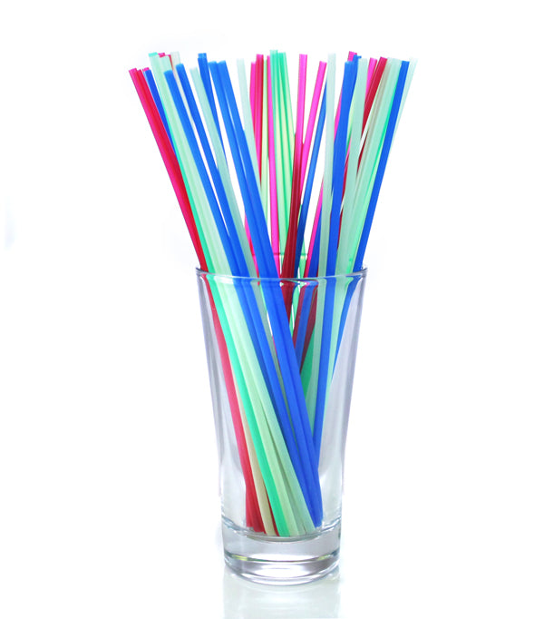 Glass Cocktail Straws - Set of 6 Multi-Colour – Industria Store