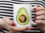 CUSTOMIZABLE 15 ounce Coffee Mug - MONOGRAM - Avocados