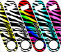 "ADD YOUR NAME" SPEED Bottle Opener – Zebra Patterns – Several Color Options