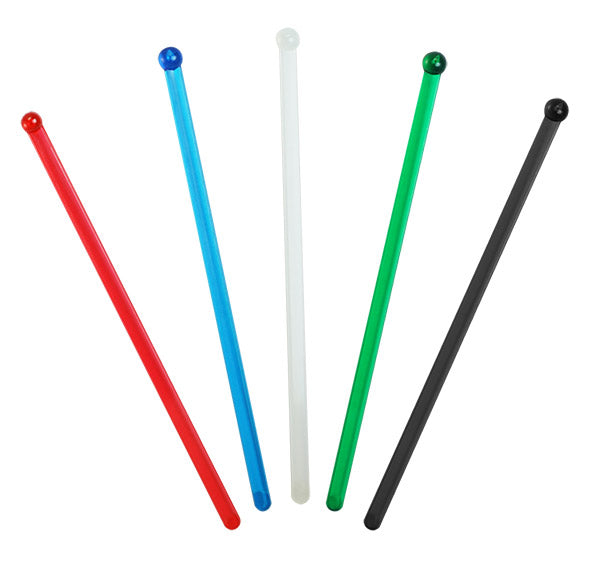BarConic® Ball Head Stirrers - 6" - Color Options - Pack of 500