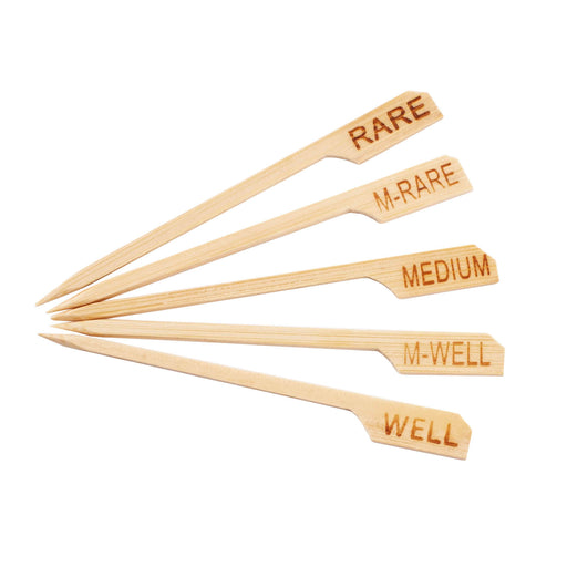BarConic® Steak Markers - Bamboo - 100 pack  (Marker Options)