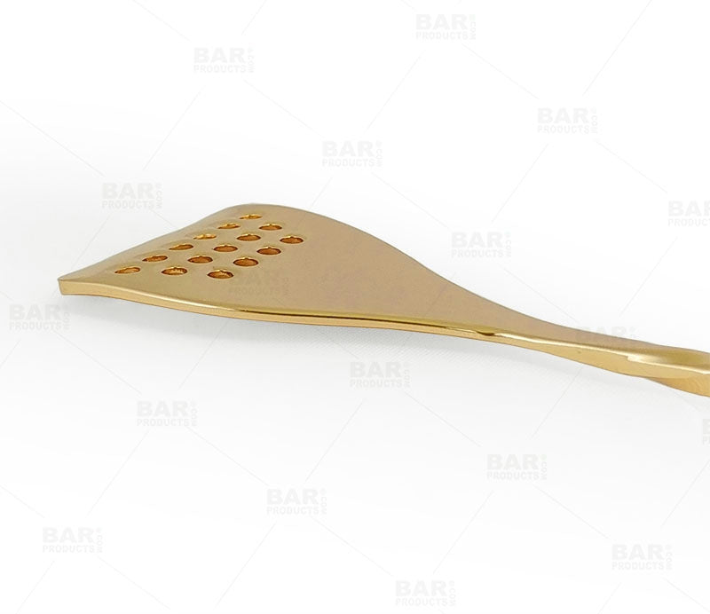 BarConic® Bar Spoon Strainer - Gold Plated - 40cm