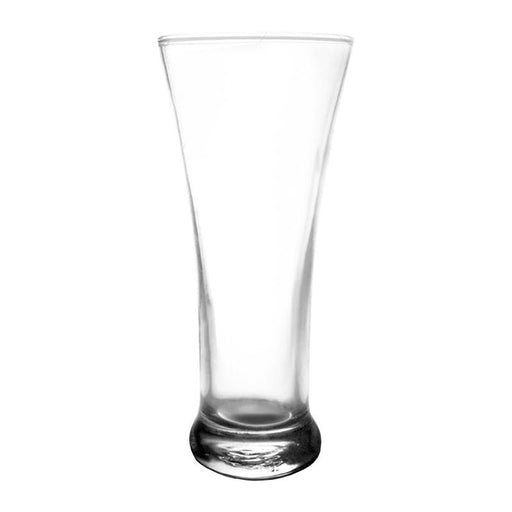 12 Pack - 12 oz. Clear Glass Restaurant Bar Flared Beer Pilsner Glasses