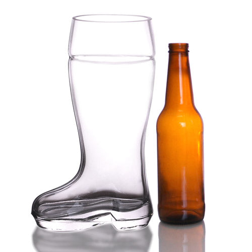 BarConic® 45 ounce Glass Beer Boot -  Das Boot - Beer Glass