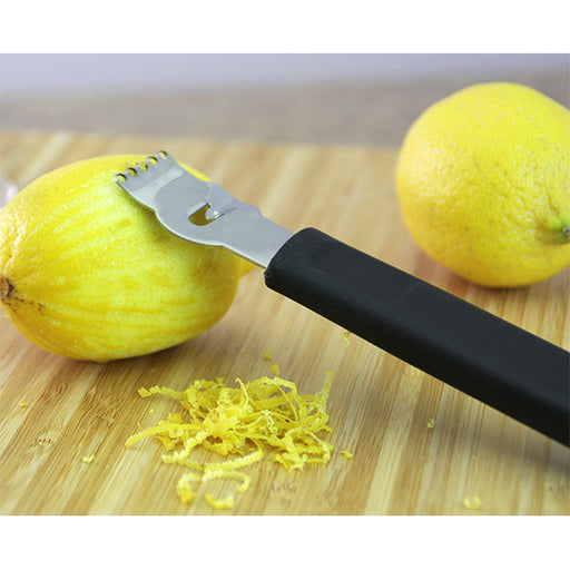 3 Pack Lemon Zester with Channel Knife Stainless Steel Citrus Zester Tool  Orange Zester Grater Citrus Peeler Lemon Twist Tool Cocktail Garnish for