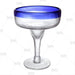 BarConic® Glassware - Blue Rim Margarita Glass - 14 oz