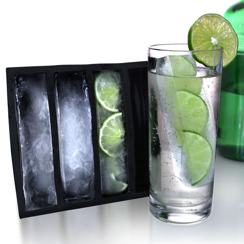 Medium-sized green silicone ice cube tray