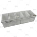 BarConic® Hammered Stainless Steel Condiment Holder - 5 Pint