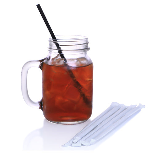 BarConic® Individually Wrapped Beverage Straws – 500 Pack 