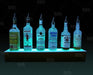 BarConic&reg; LED Liquor Bottle Display Shelf - 1 Step - Mahogany - Several Lengths