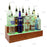 BarConic® LED Liquor Bottle Display Shelf - 2 Steps - Wild Cherry - Several Lengths
