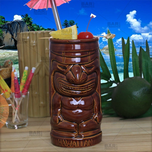 BarConic® Tiki Drinkware - Hawaii - 12 oz [Box of 4]
