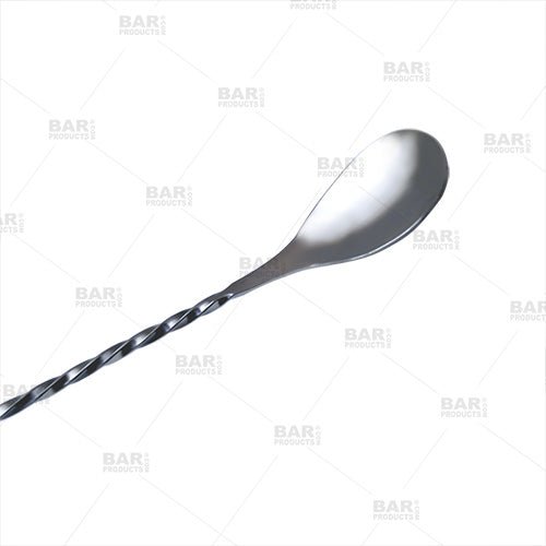 Stainless Steel Cocktail Spoon - Long Handle Bar Spoon For Mixing Drinks, Coffee, & Layering Cocktails