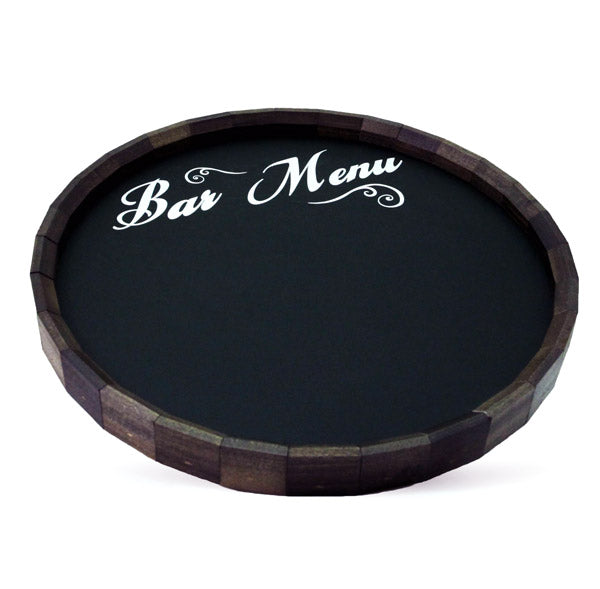 Bar & Menu Chalkboard Barrel Top Tavern Signs (Several Styles Available)
