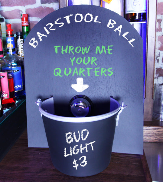 QuarterBackBoard™ Tip Jar Chalk Backboard with Bell