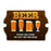 Beer Wood Bar Sign Tavern-Shaped 