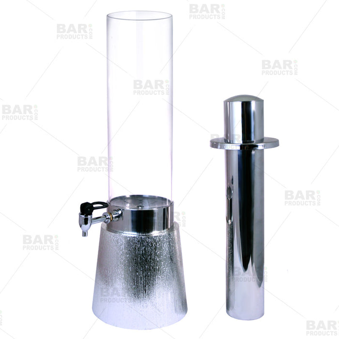 Beer Tower with Stainless Steel Insert and Base - 3 Liter