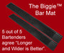 Bar Mat - Black - 3.25" x 24"