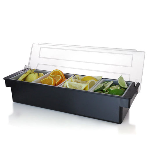 Black Condiment Holder (Fruit Trays) with Ice Compartment