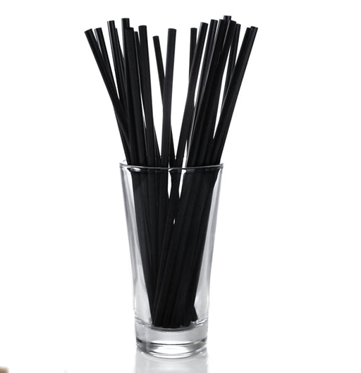 BarConic® Drinking Straws - Black 8"