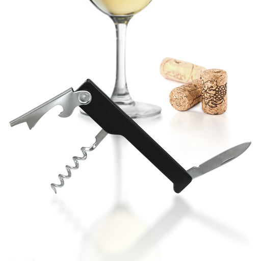 A Bar Above Wine Opener – Non-Stick Coated Screw Extractor for Wine Bottles w/Beer Bottle Opener Tool – Easy-to-Use Manual Wine Key – Beer & Wine