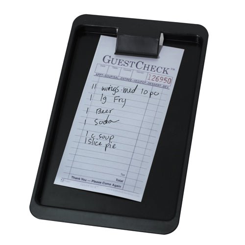 Check Receiving Tray Check Presenter and Tip Tray - Black Plastic - Bar Products — Bar Products