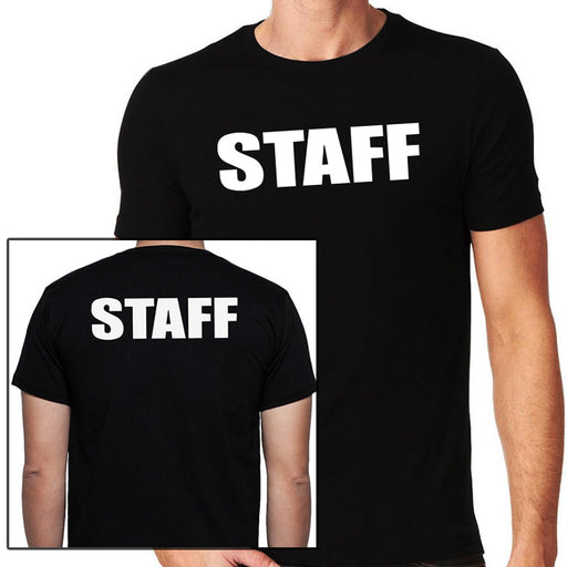 Staff T-Shirt, Full Front & Back