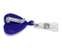 Blue Heart Shaped Plastic Badge Reel[