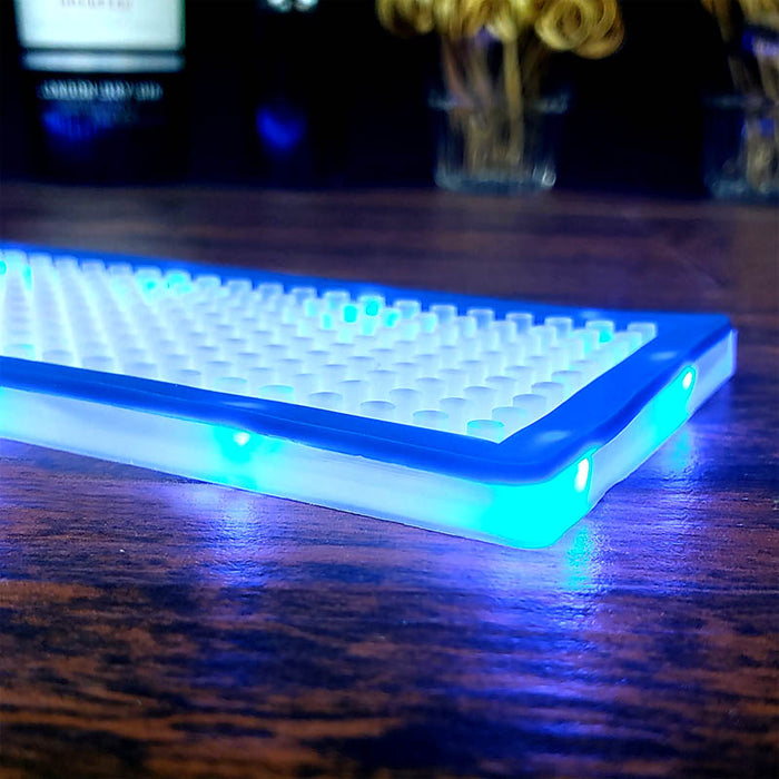 LED Bar Mats (3 3/4" W x 23 3/8" L) - 3 Color Options - Red, White, and Blue