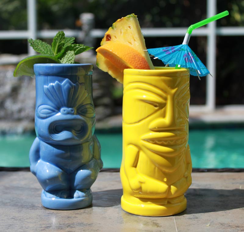 BarConic® 12 oz Tiki Drinkware Yellow — Bar Products