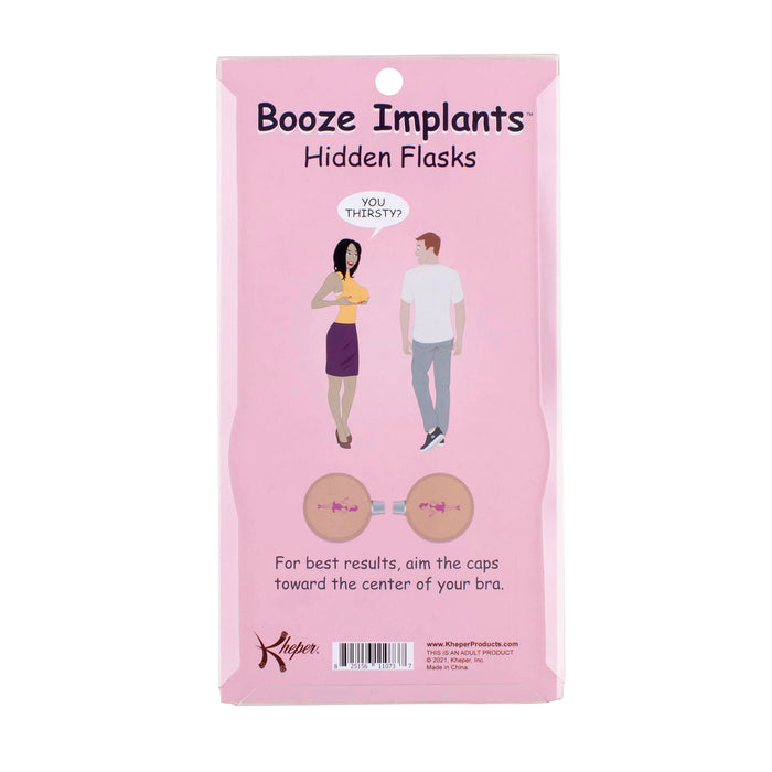 Booze Implants Hidden Flasks 2 Pack - 4 oz. - Spencer's