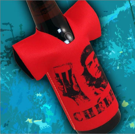 T-Shirt Style Bottle Coozie - Cerveza
