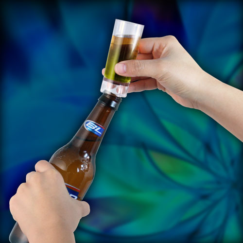 Beer Bottle Topper Shot Glass - 2 Ounce 