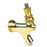 PVD Brass Plated Beer Faucet With Stainless Steel Lever