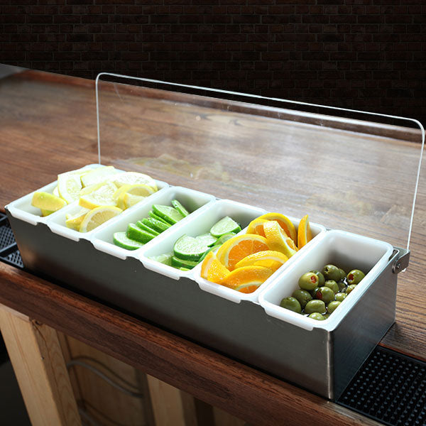 Stainless Steel Condiment Holders (Fruit Trays)