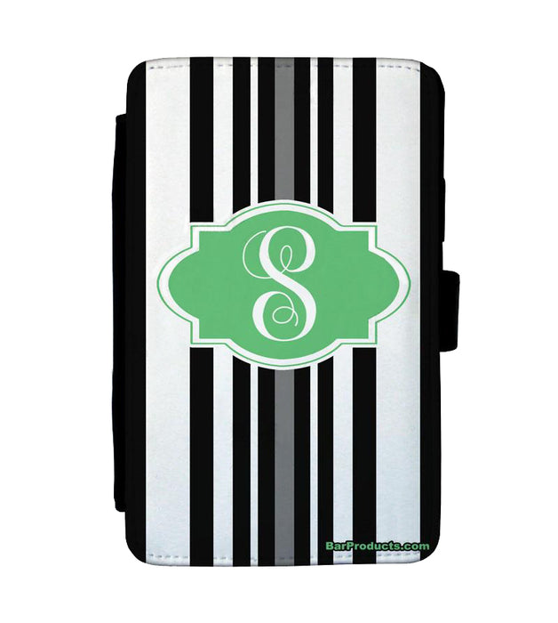 ADD YOUR NAME Guest Check Pad Holder - Monogram Stripes