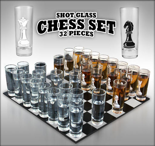 Shot Glass Chess Set - 32 piece