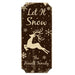 CUSTOMIZABLE Wood Christmas Sign - Let It Snow - Color Options