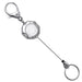 Chrome Octagon ID Retractable Badge Reel - Nylon Core