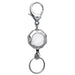 Chrome Octagon ID Retractable Badge Reel with Lobster Clasp Hook