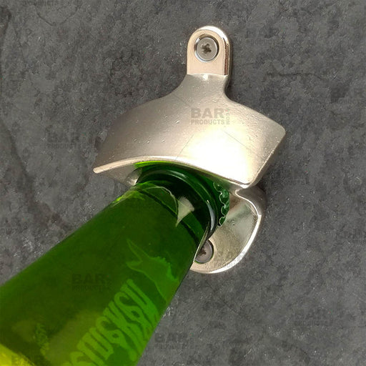 BarConic® Wall Mounted Bottle Opener - Silver